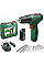 Шуруповерт-дрель аккумуляторная Bosch EasyDrill 1200 12В 2х1.5А·час 30Нм 0-400·1500об/мин 0.94кг набор сверл и бит кейс