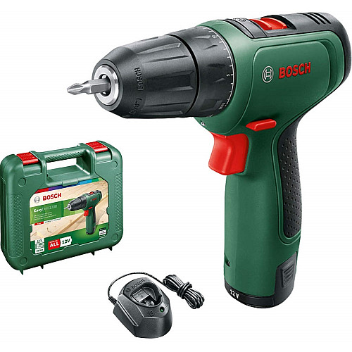 Шурупокрут-дриль акумуляторний Bosch EasyDrill 1200 12В 1х1.5А·год 30Нм 0-400·1500об/хв 0.94кг кейс