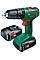 Шурупокрут-дриль акумуляторний Bosch EasyImpact 18V-40 18В 2х2А·год 20·38Нм 0-430·0-1630об/хв кейс ЗП 1.4кг