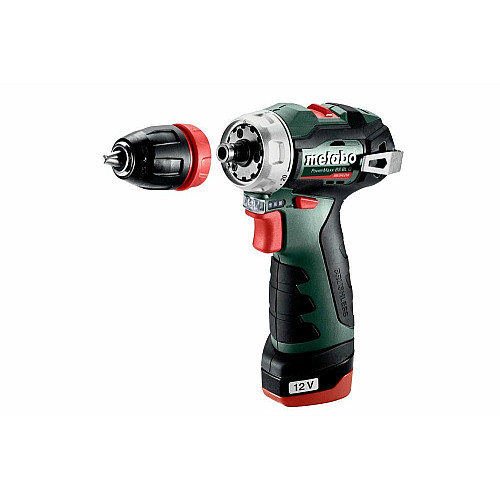 Шуруповерт-дрель аккумуляторная Metabo PowerMaxx BS BL Q 12В 2х2.0А·час 20·38Нм кейс 0-400·0-1500об/мин 0.8кг