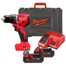 Шурупокрут-дриль акумуляторний Milwaukee BLPDRC-202C 18В 2х2А·год 60.5Нм 0·1700об/хв ЗП M12-18C кейс 1.5кг
