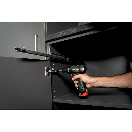 Шуруповерт-дрель аккумуляторная Metabo PowerMaxx SB BL 12В 2х2А·час 20·38Нм 0-400·0-1500об/мин 0.8кг