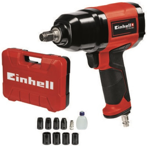 Гайковерт пневматичний Einhell TC-PW 340, 340Нм, 6.3бар, 142л/хв, 1.9кг