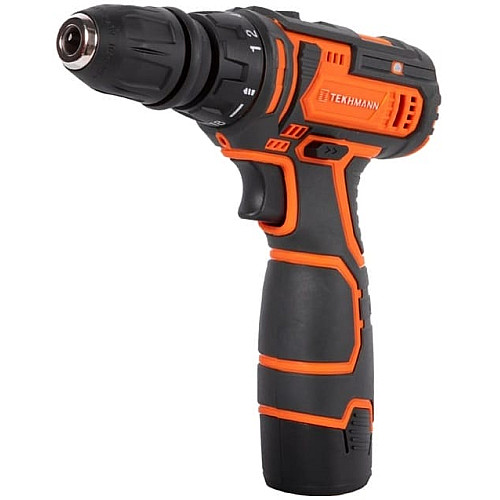 Шуруповерт-дрель аккумуляторная Tekhmann TCD-12/2 BS Kit 12В 1х2А·час 30Нм 0-400·1400об/мин 1кг кейс с принадлежностью