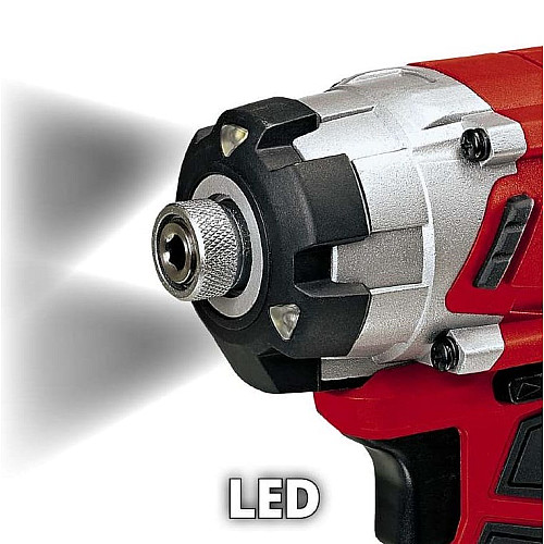 Шуруповерт ударный Einhell TE-CI 18·1 Li Solo 18В 140Нм 0-2300об/мин 1.8кг