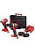 Набір із двох акумуляторних інструментів Milwaukee M18 BLPP2A3-502X 18В шурупокрут-дриль M18 BLPD2 гвинтоверт ударний M18 BLIDR акб М18 2х5А·год ЗП M12-18FC кейс