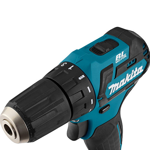 Шуруповерт-дрель аккумуляторная Makita DF332DWYE 10.8В 2х1.5А·час 21·35Нм 0-450·0-1500об/мин ЗП кейс 0.86кг
