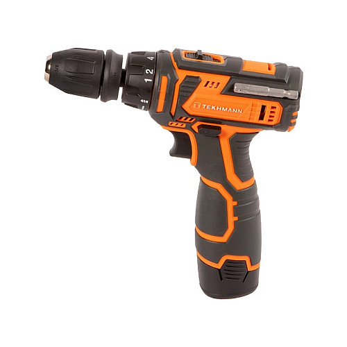 Шуруповерт-дрель аккумуляторная Tekhmann TCD-12/2 BS Kit 12В 1х2А·час 30Нм 0-400·1400об/мин 1кг кейс с принадлежностью