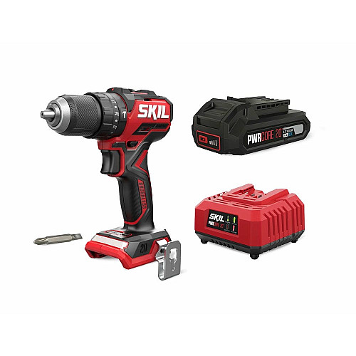 Шуруповерт-дрель ударная аккумуляторная SKIL 3075 CA Compact 20В 1х2.5А·час 60Нм 500·180об/мин 0.9кг