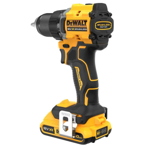 Шурупокрут-дриль акумуляторний DeWALT XR Li-Ion 18В акб 2х2А·год 74Нм 0-450·0-1650об/хв кейс TSTAK, ЗП 1.12кг