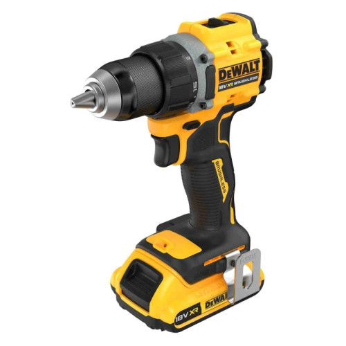 Шурупокрут-дриль акумуляторний DeWALT XR Li-Ion 18В акб 2х2А·год 74Нм 0-450·0-1650об/хв кейс TSTAK, ЗП 1.12кг