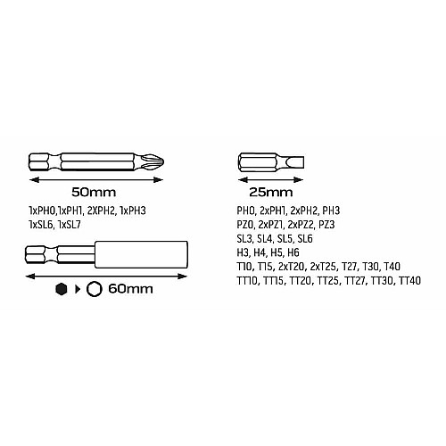 Викрутка Neo Tools акумуляторна, micro-USB, 3.6В Li-Ion, 800мА·год, 280об·хв, 42 біт, SL,PH,PZ,Torx, кейс