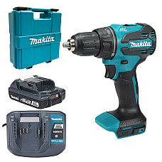 Шурупокрут-дриль акумуляторний Makita DDF490WV 18В 2х2А·год 27·65Нм 0-500·0-1900об/хв кейс 1.4кг