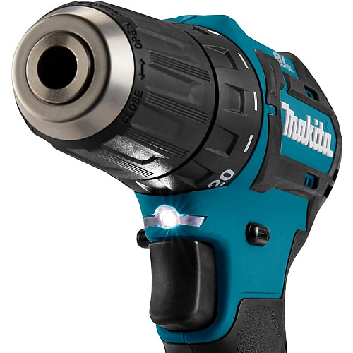Шуруповерт-дрель аккумуляторная Makita DF332DWYE 10.8В 2х1.5А·час 21·35Нм 0-450·0-1500об/мин ЗП кейс 0.86кг