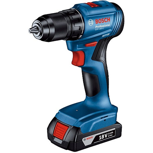 Шуруповерт-дрель аккумуляторная Bosch Professional GSR 185-LI 18В 2х2.0А·час 50Нм 500·1900об/мин 0.9кг
