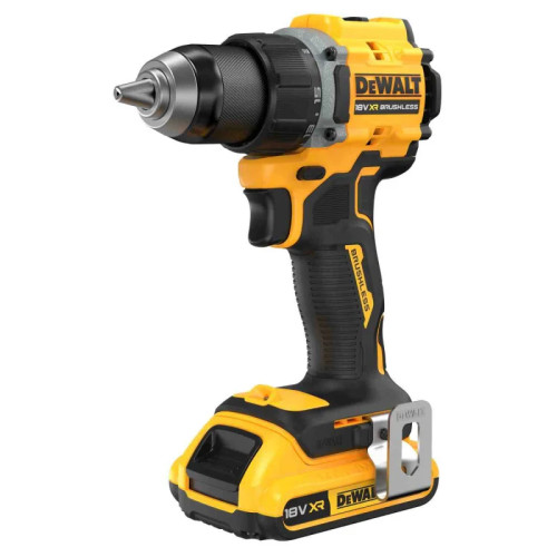 Шурупокрут-дриль акумуляторний DeWALT XR Li-Ion 18В акб 2х2А·год 74Нм 0-450·0-1650об/хв кейс TSTAK, ЗП 1.12кг
