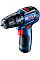 Шурупокрут-дриль ударний акумуляторний Bosch Professional GSB 12V-30 12В 2х2А·год 18·30Нм 0-420·1600об/хв кейс 0.82кг