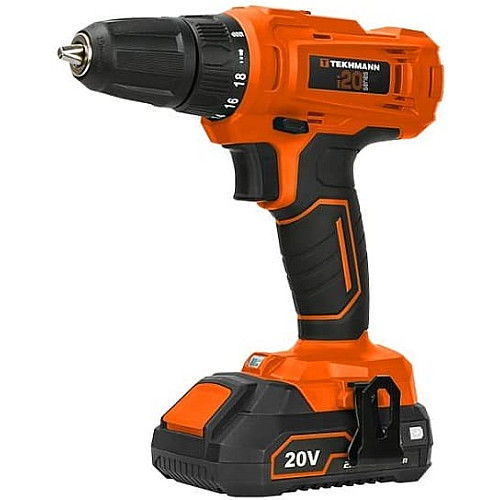 Шуруповерт-дрель аккумуляторная Tekhmann TCD-30/i20 KIT 20В 30Нм 1x2.0А·час 0-400·1500об/мин 1.7кг