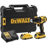 Дриль-шурупокрут ударний DeWalt XR Li-Ion 18В акб 2А·год 65Нм 450-1650об/хв патрон 13мм кейс 1.2кг