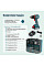 Шуруповерт-дрель ударная аккумуляторная Konner&Sohnen KS ID20V-60 KIT 74 18В 1х2А·час 60Нм 0-450·0-1900об/мин LED-свет ЗУ набор сверл и бит 74шт кейс 4.3кг
