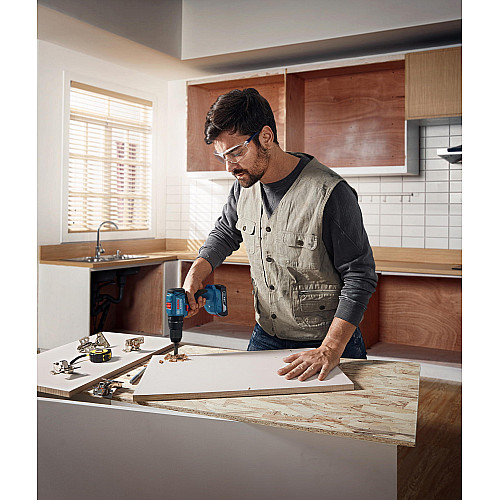 Шурупокрут-дриль ударний акумуляторний Bosch Professional GSB 185-LI 18В 2х2.0А·год 50Нм 500·1900об/хв кейс 1кг