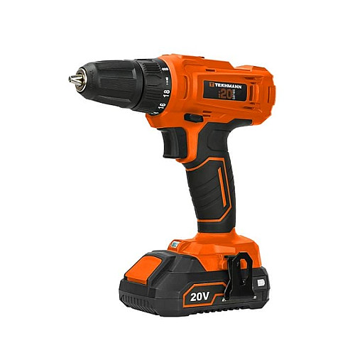 Шуруповерт-дрель аккумуляторная Tekhmann TCD-30/i20 KIT 20В 30Нм 1x2.0А·час 0-400·1500об/мин 1.7кг