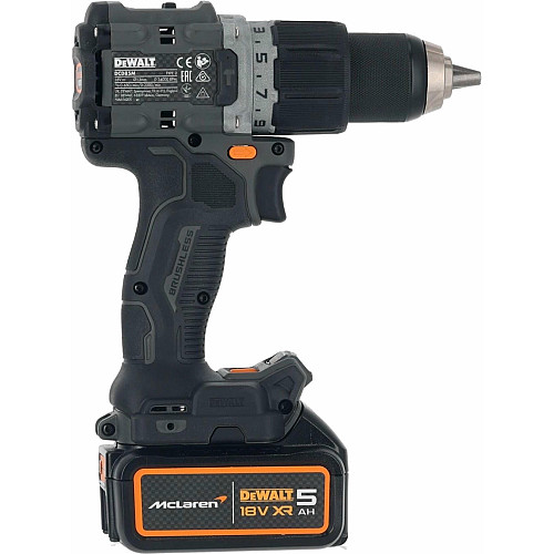 Шуруповерт-дрель ударная аккумуляторная DeWALT McLaren F1 TEAM LIMITED EDITION 18В 2х5А·ч 90Нм 0-450·0-1650об/мин кейс ЗП 1.34кг