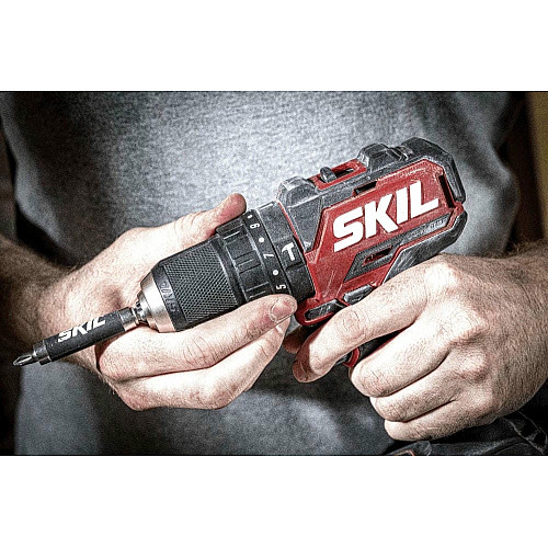 Шуруповерт-дрель ударная аккумуляторная SKIL 3075 CA Compact 20В 1х2.5А·час 60Нм 500·180об/мин 0.9кг