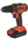 Шурупокрут-дриль акумуляторний Vitals Master AU 1825 Kit SmartLine+ 18В 1х2А·год 25Нм 400·1500об/хв кейс 1.2кг