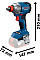 Гайковерт ударний акумуляторний Bosch Professional GDX 18V-285 18В 285Нм до 3600об/хв квадрат 1/2