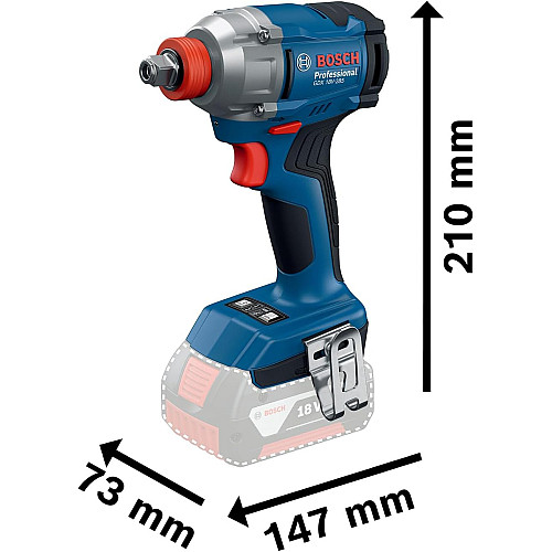 Гайковерт ударний акумуляторний Bosch Professional GDX 18V-285 18В 285Нм до 3600об/хв квадрат 1/2