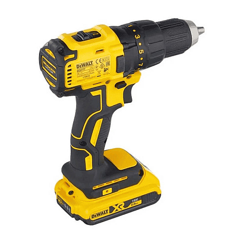 Дрель-шуруповерт DeWalt XR Li-Ion 18В акб 2х2А·час 65Нм 500-1750об/мин патрон 13мм кейс 1.15кг