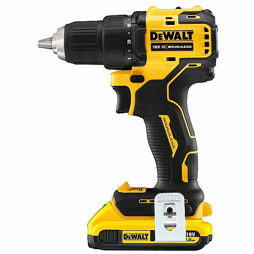 Дрель-шуруповерт DeWalt XR Li-Ion 18В акб 2х2А·час 65Нм 450-1650об/мин патрон 13мм кейс дополнительная рукоятка 1.1кг
