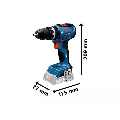 Шуруповерт-дрель ударная аккумуляторная Bosch Professional GSB 18V-65 18В 2х5А·час 31·65Нм 0-2100об/мин ЗП GAL18V-40 кейс 1.12кг