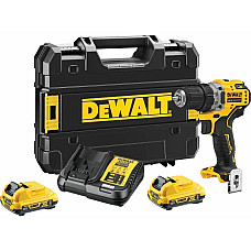 Дриль-шурупокрут DeWalt XR Li-Ion 12В акб 2х2А·год 57.5Нм 425-1500об/хв патрон 10мм кейс 1.1кг
