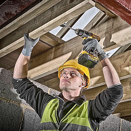 Набор из двух аккумуляторных инструментов DeWALT 18В дрель-шуруповерт DCD791 ударный шуруповерт DCF887 акб 2х5А·час ЗП TSTAK 4.2кг