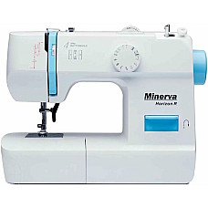 Швейна машина МINERVA Horizon R, електромех., 71 Вт, 13 швейних операцій, петля напівавтомат, білий