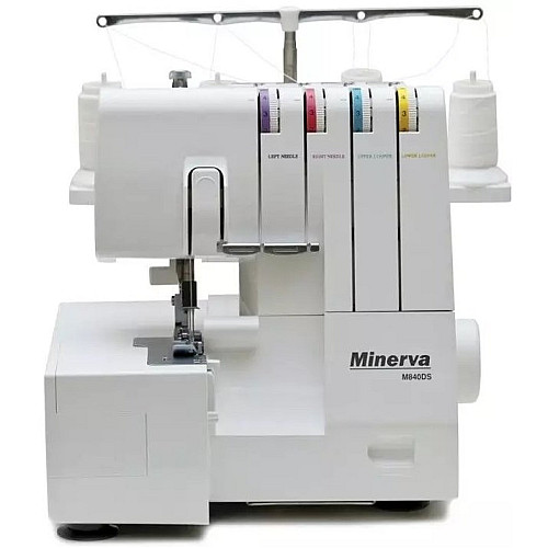 Оверлок MINERVA  M840DS, 105Вт, 8 оп., (4, 3-х ниткові шви), білий