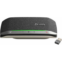 Спікерфон Poly Sync 20+ з адаптером BT700, 2 x Bi-Mic, радіус 2 м, 1 х динамік, сертифікат Microsoft Teams, USB-A, Bluetooth, сірий