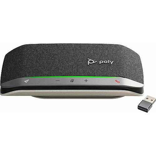 Спікерфон Poly Sync 20+ з адаптером BT700, 2 x Bi-Mic, радіус 2 м, 1 х динамік, сертифікат Microsoft Teams, USB-A, Bluetooth, сірий
