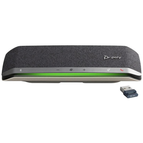 Спікерфон Poly Sync 40+ -M з адаптером BT700A, 3 x Bi-Mic, радіус 2,5 м, USB-A, USB-C, Bluetooth, сірий