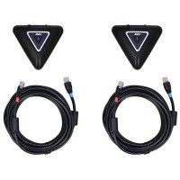 Мікрофонна пара додаткова AVer з 5 м кабелем для систем VC550/ FONE540/ VC520 Pro 3, 2 х Omni-mic, радіус дії 3 м, RJ45, чорний