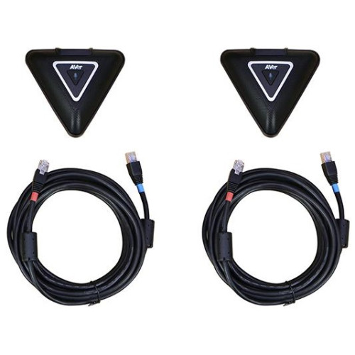 Мікрофонна пара додаткова AVer з 5 м кабелем для систем VC550/ FONE540/ VC520 Pro 3, 2 х Omni-mic, радіус дії 3 м, RJ45, чорний