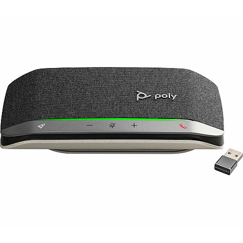 Спікерфон Poly Sync 20+ з адаптером BT700, 2 x Bi-Mic, радіус 2 м, 1 х динамік, сертифікат Microsoft Teams, USB-A, Bluetooth, сірий