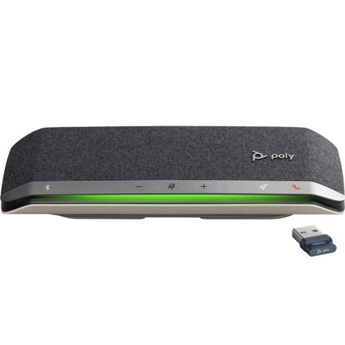 Спікерфон Poly Sync 40+ -M з адаптером BT700A, 3 x Bi-Mic, радіус 2,5 м, USB-A, USB-C, Bluetooth, сірий
