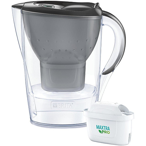 Фильтр-кувшин Brita Marella Memo MXPro 2.4л (1.4л очищенной воды) с фильтр-картриджем графит 3шт