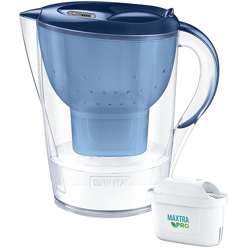 Фильтр-кувшин Brita Marella XL Memo MXPro 3.5л (2л очищенной воды) с фильтр-картриджем синий 2шт