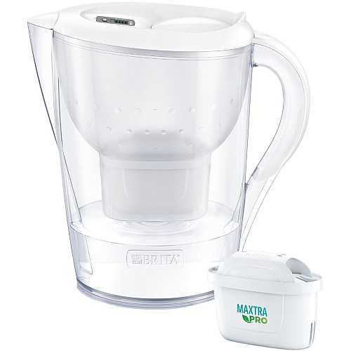 Фильтр-кувшин Brita Marella XL Memo MXPro 3.5л (2л очищенной воды) с фильтр-картриджем, синий