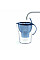 Фильтр-кувшин Brita Marella Memo MXPro 2.4л (1.4л очищенной воды) с фильтр-картриджем, синий
