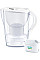 Фільтр-глечик Brita Marella Memo MXPro 2.4л (1.4л очищеної води) з фільтр-картриджем білий 3шт